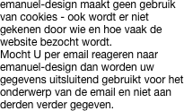 emanuel-design maakt geen gebruik van